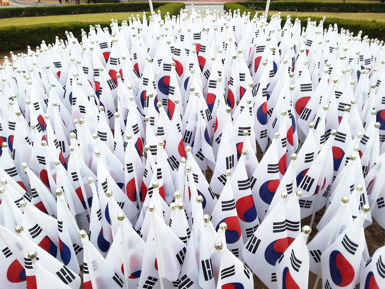 South Korean flag representing March 1st Independence Movement