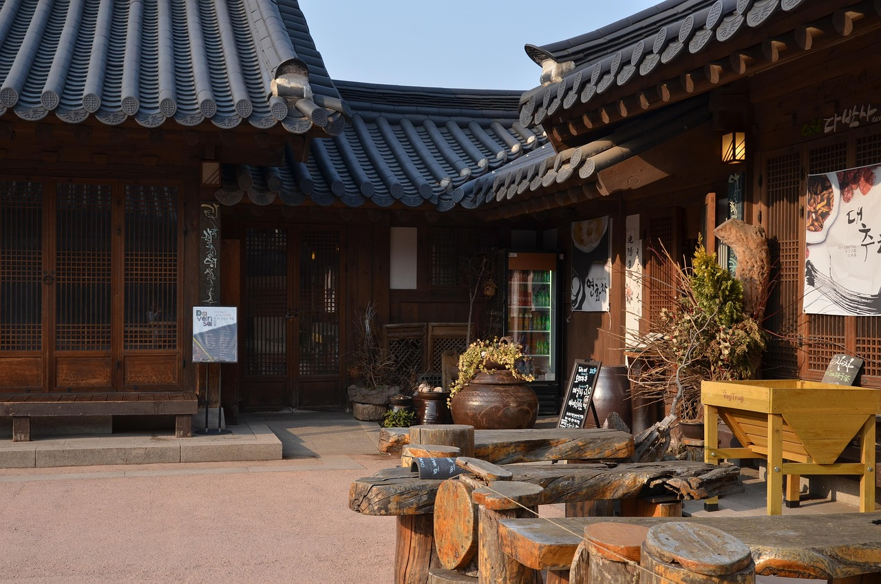 Traditional Korean hanok village showcasing authentic Korean culture and architecture
